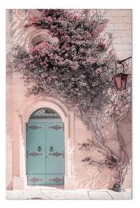 Quadro moderno Porte blu verticale - architettura in stile boho