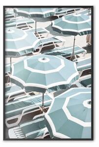 Poster: Ombrelloni turchesi