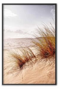 Poster: Vento pomeridiano - paesaggio marino e spiaggia sabbiosa d'estate