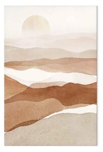 Quadro contemporaneo Paesaggio astratto in stile Boho del deserto