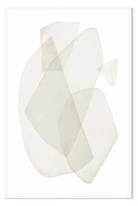 Quadro su tela Forme beige - Astrazione Boho stilizzata ad acquerello