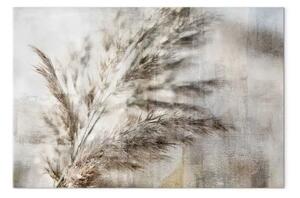 Quadro contemporaneo Ramo essiccato - Composizione grigia-beige in stile shabby chic
