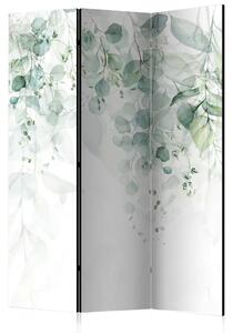 Paravento Tocco di natura - variante 1 - foglie tra bianco