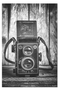 Quadro moderno Vecchia macchina fotografica - Composizione retrò in bianco e nero