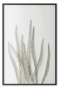 Poster: Miriade vegetale - composizione unica con pianta su sfondo chiaro