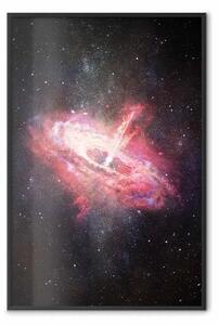 Poster: Galassia solitaria - paesaggio colorato di spazio pieno di stelle