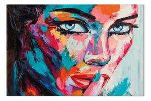 Quadro contemporaneo Silenzio colorato grande