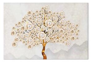 Quadro Albero di perle largo - astrazione in stile glamour