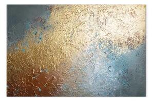 Quadro su tela Fusione di texture largo - astrazione moderna