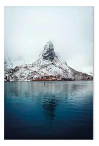 Quadro Identità bellezza - paesaggio invernale montagna acqua