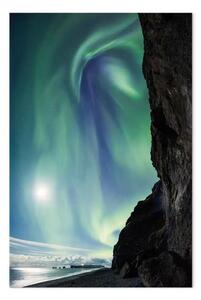 Quadro su tela Meraviglia natura - scogliera cielo polare