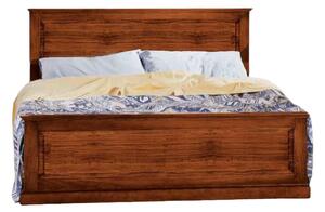 Letto matrimoniale classico legno tinta noce 173x110x209 (6131)