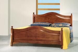 Letto matrimoniale classico in legno tinta noce 175 h 112 p 212 (6126)