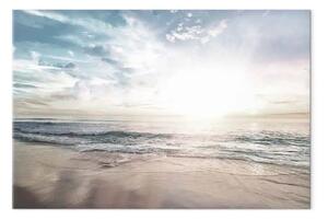 Quadro Mattino soleggiato largo - mare e cielo illuminato