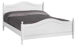 Letto matrimoniale classico shabby bianco 175x212x112 (6073)