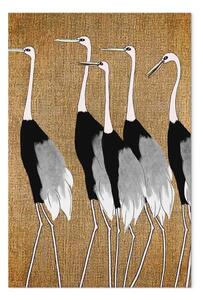 Quadro moderno Gru asiatiche - uccelli in stile giapponese