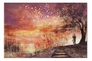 Quadro Momenti insieme - paesaggio romantico pieno d'amore