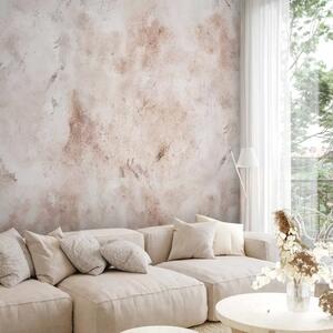 Carta da parati Espressione del tempo - astrazione minimalista con motivo beige retrò