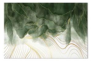 Quadro contemporaneo In My Dreams - elegante astrazione con il verde