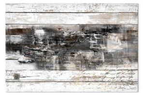 Quadro contemporaneo Irrequietezza - tavole rovinate astrazione