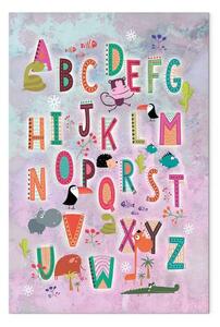 Quadro Allegro alfabeto verticale - colorate lettere per bambini