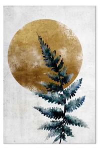 Quadro contemporaneo Felce verticale - paesaggio vegetale minimalista