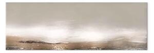 Quadro contemporaneo Paesaggio Beige - Tramonto astratto in tonalità rame