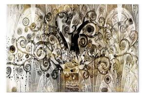 Quadro su tela Albero Astratto - Mosaico in stile di Gustav Klimt
