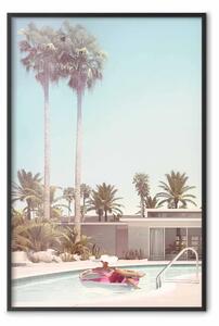Poster: Palme - relax vacanziero a bordo piscina in mezzo alla brezza solare