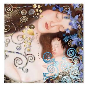 Quadro su tela Maternità con ornamento - astrazione in stile Klimt