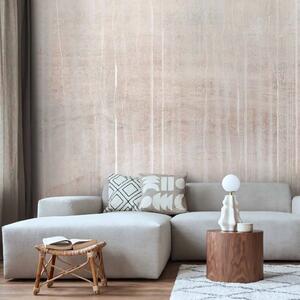 Carta da parati Linee Temporali - Astrazione Delicata in Tonalità Beige Chiaro