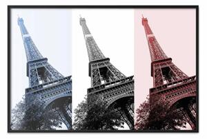 Poster: Collage parigino - Torre Eiffel