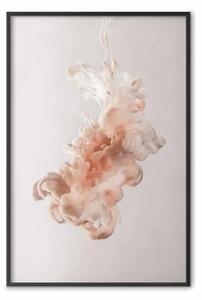 Poster: Vernice nell'acqua - minimalismo di una forma astratta tridimensionale