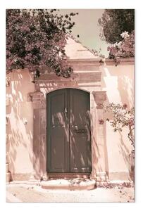 Quadro Architettura mediterranea - paesaggio con cancello verde