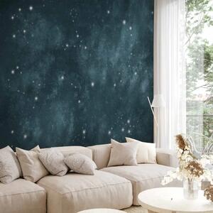 Carta da parati moderna Stelle - costellazioni dei segni zodiacali in un cosmo pittoresco