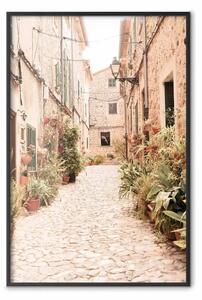 Poster: Vecchie strade di Valldemossa - veduta di un appartato vicolo spagnolo