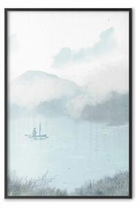 Poster: Catch morning - barca montagne