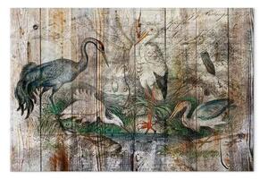 Quadro moderno Dagli annali della natura - lavagna artistica in stile vintage