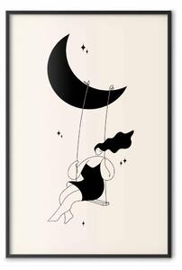 Poster: Divertimento - ragazza luna