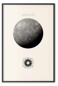 Poster: Mercurio argento - il pianeta più piccolo del Sistema solare