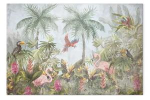 Quadro su tela Un momento in paradiso - paesaggio tropicale di una giungla