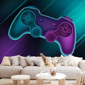 Carta da parati moderna Gadget per videogiocatori - console neon