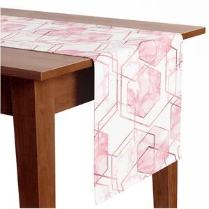Runner tavolo Cristalli di marmo - composizione astratta, geometrica e glamour