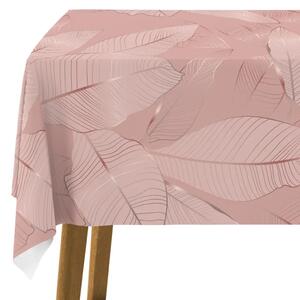 Tovaglie da tavolo Pink wine - foglie grafiche nei toni del rosa in stile glamour