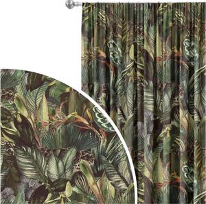Tenda Tigri tra le foglie - composizione ispirata alla giungla tropicale