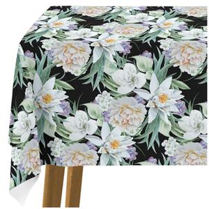 Tovaglie da tavolo Nenufari e peonie - elegante composizione floreale in stile vintage