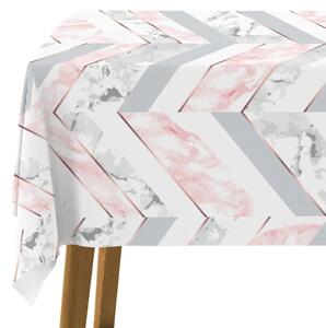 Tovaglie da tavolo Leggerezza del marmo - composizione minimalista in stile glamour