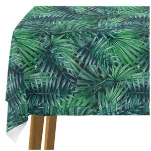 Tovaglie da tavolo Palme e foglie - composizione botanica con monstera nei toni del verde