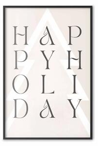 Poster: Auguri - scritte decorative su sfondo geometrico