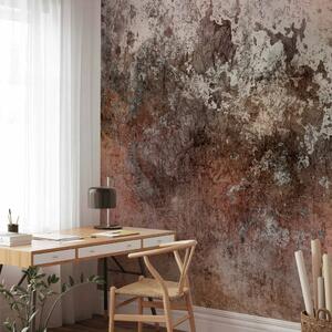 Carta da parati moderna Texture astratta - composizione tenue nei toni del beige e del grigio